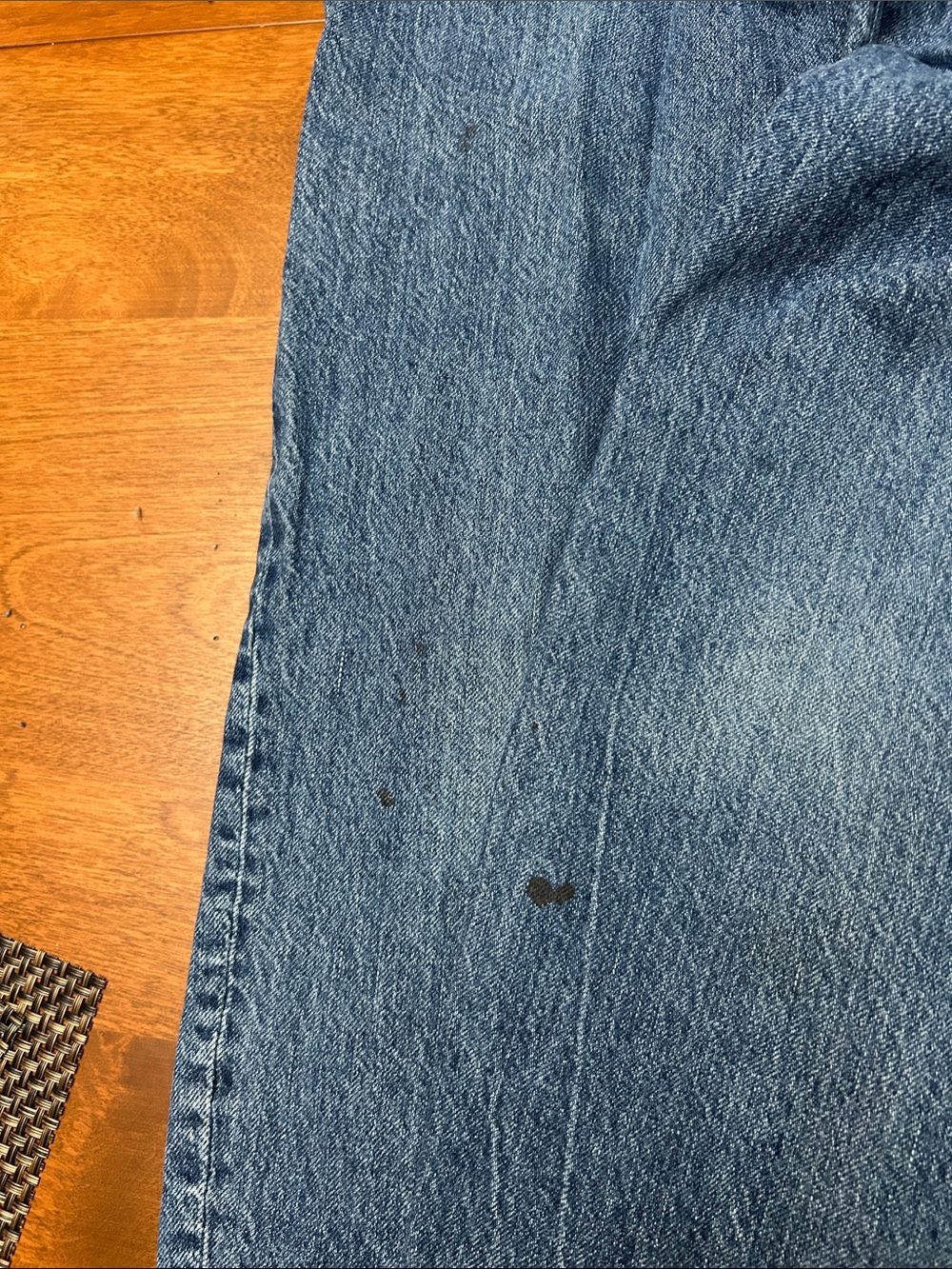 Abercrombie & Fitch High-Rise Paperbag Jeans in Blue Denim - Picture 5 of 5